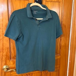 Mens Claiborne Teal Polo Shirt Size Small Slim Fit